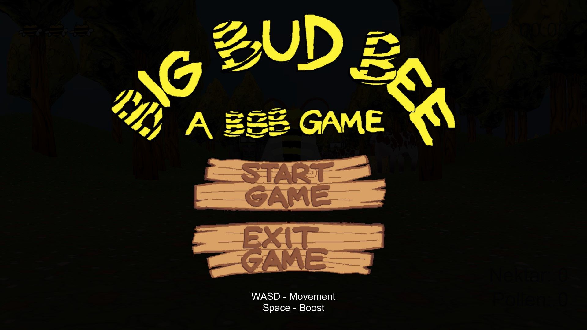Big Bud Bee - Startbildschirm