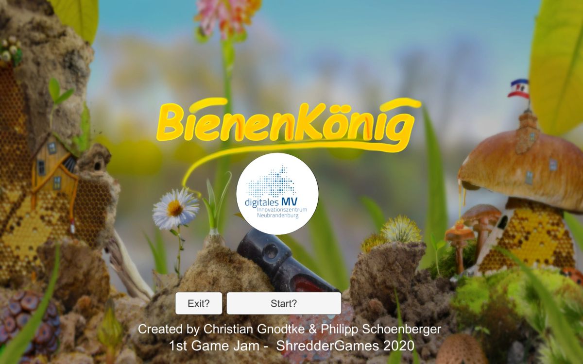 Bienenkönig - Startbildschirm