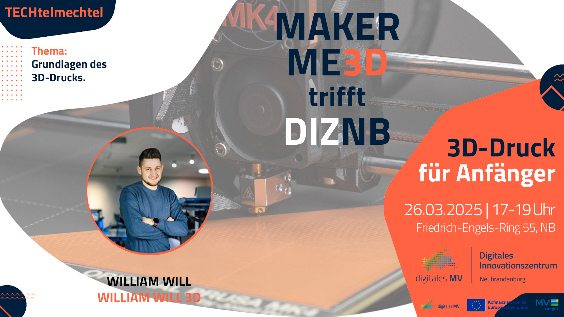 MakerME3D trifft Digitales Innovationszentrum Neubrandenburg