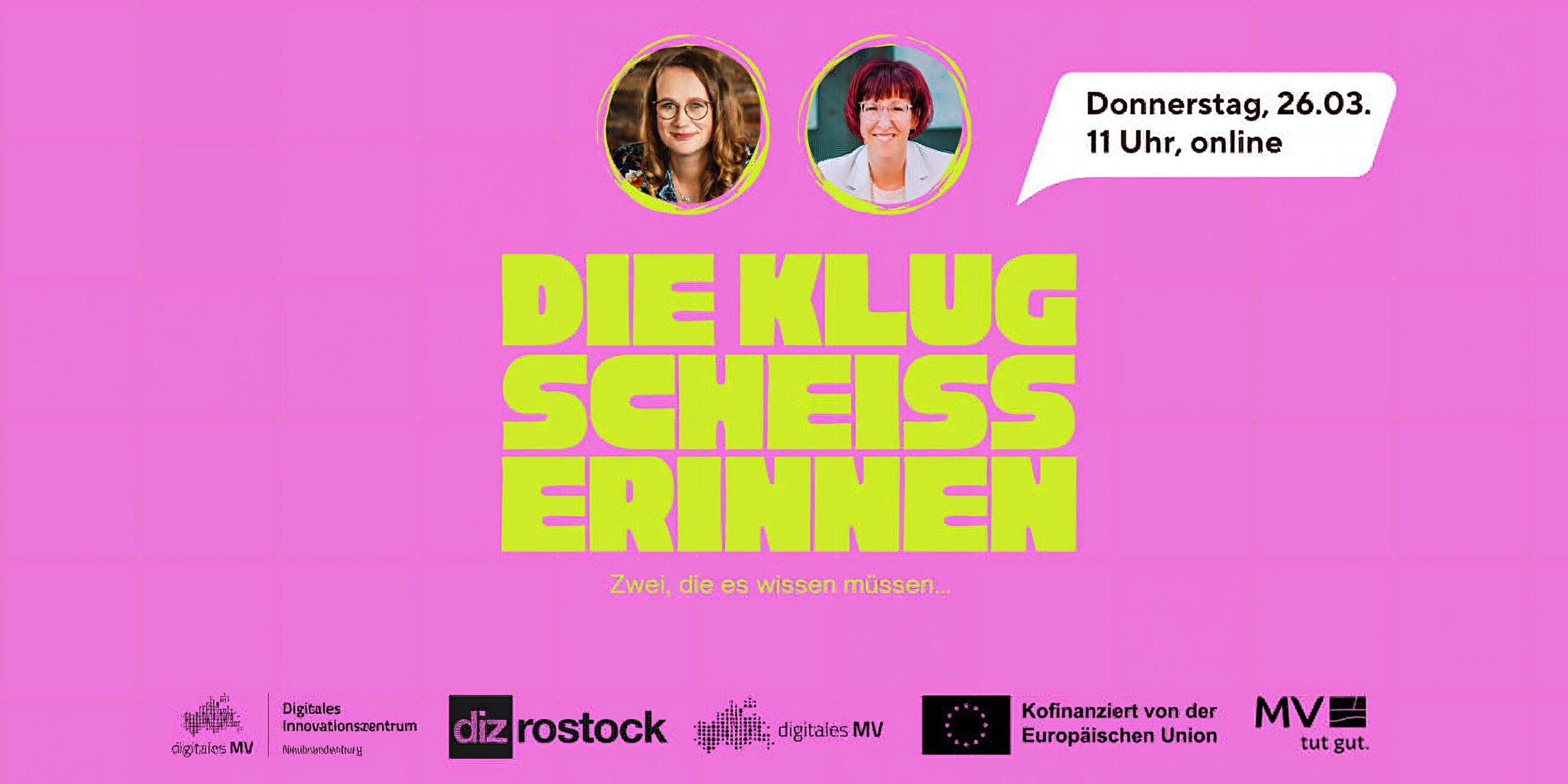 Banner Klugscheisserinnen Folge am 26.3.26