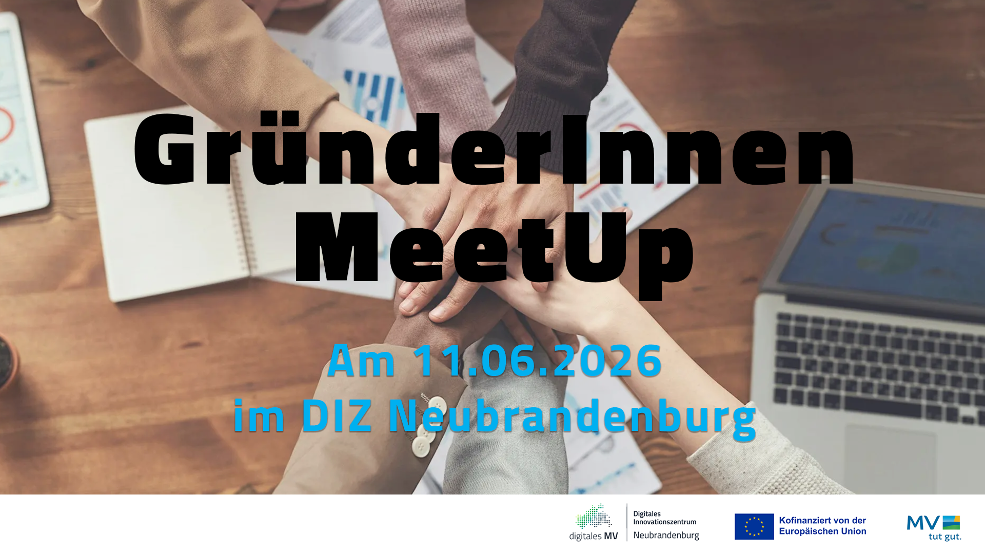 Banner für das Gründerinnen Meetup am 11.06.2026